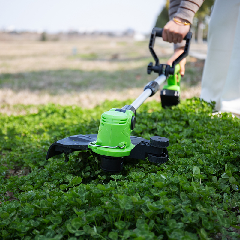 GT1701 Ukrudtstrimmer 20V 25CM Akku Græstrimmer Med Batteri Og Oplader