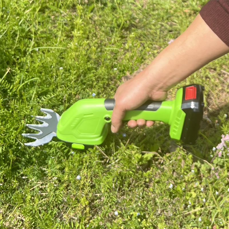 MHT-20LTD 2-i-1 Elektrisk græssaksklipper 20V Akku hækkeklipper med batteri og oplader
